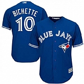 Blue Jays 10 Bo Bichette Royal Cool Base Jersey Dzhi,baseball caps,new era cap wholesale,wholesale hats